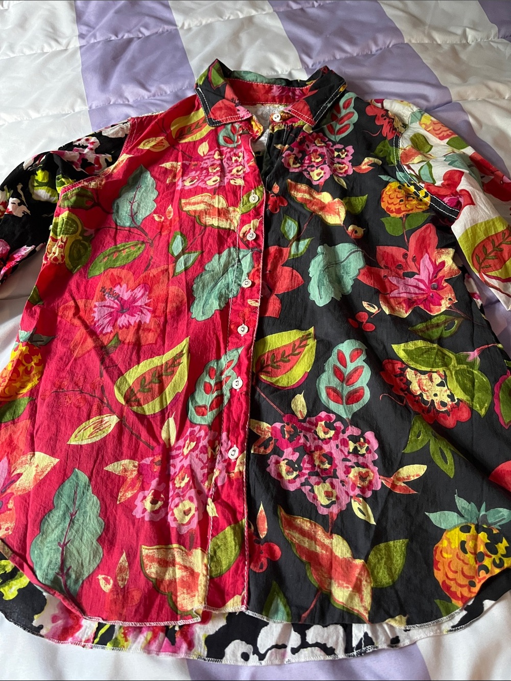 Cino Floral Blouse Size M - Picture 4 of 8